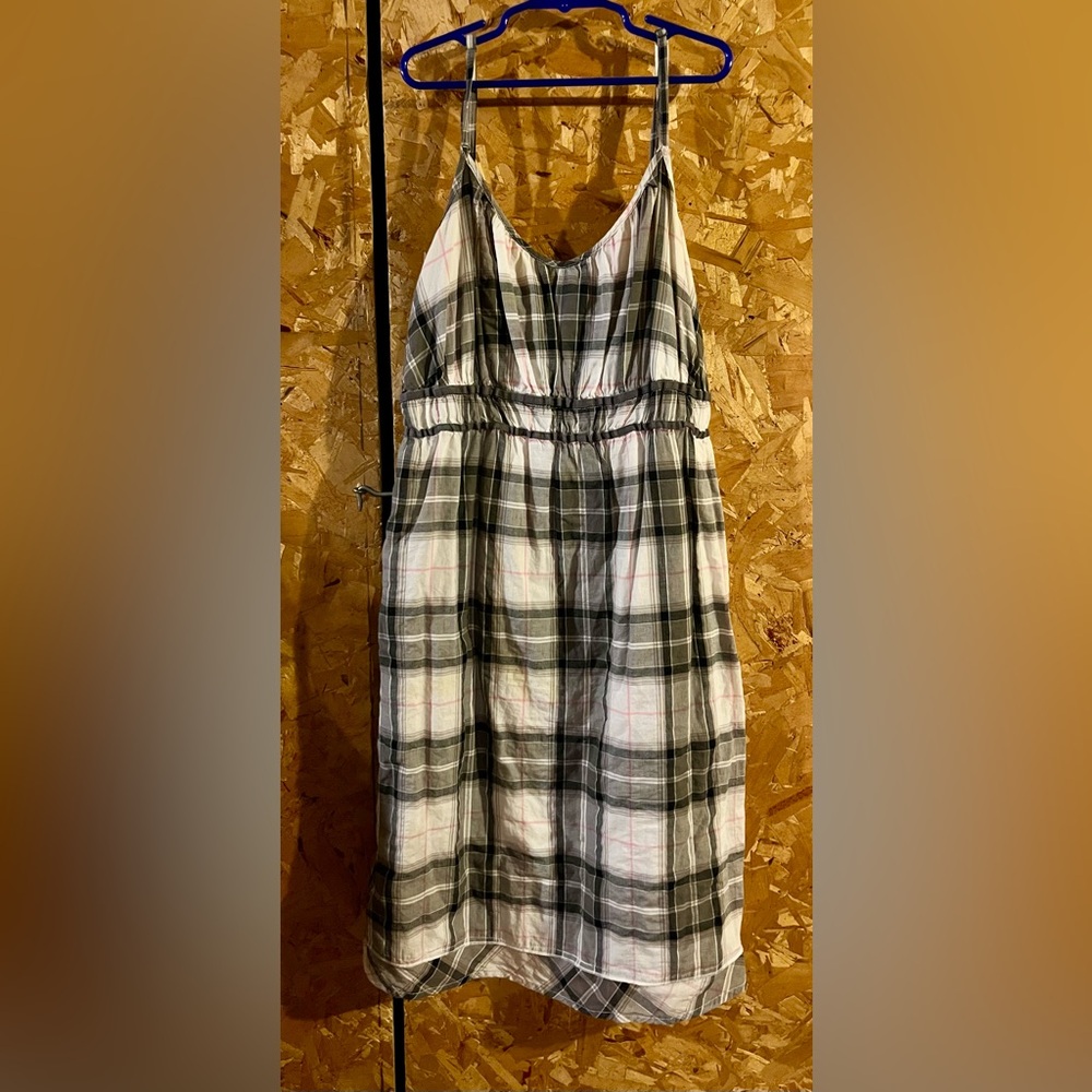 Plaid Sleeveless Dress